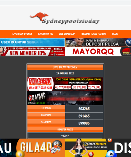 Live Draw Sydney Tercepat | Hasil Togel Online Live Draw SDY Terbaik Indonesia 