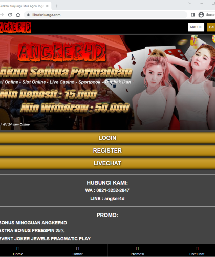 Situs Game Togel Singapore dan Togel Hongkong Online Angker4D