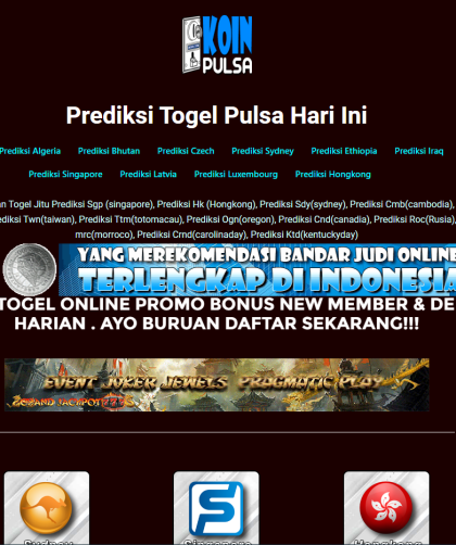 Prediksi Togel Pulsa Hari Ini