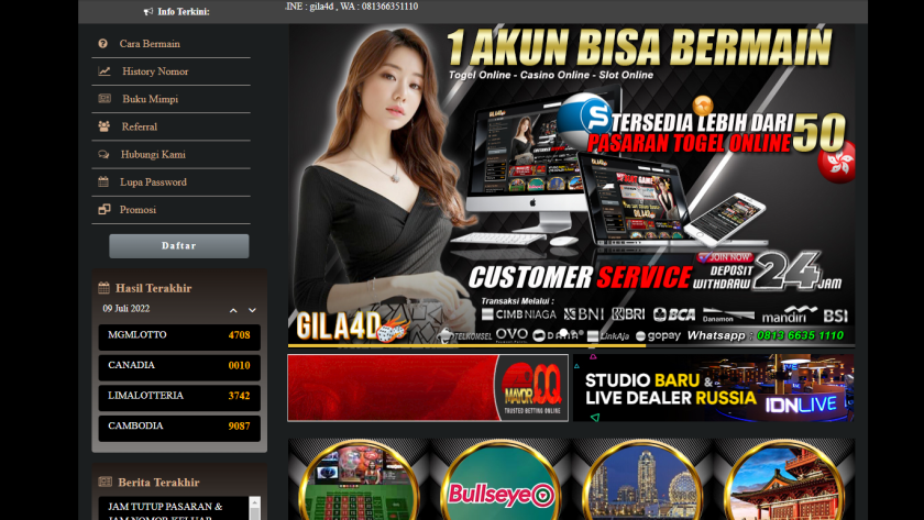 5 Agen Judi Togel Online Terbesar di GILA4D