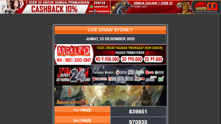 live draw sdy