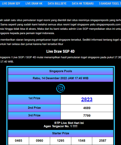 live draw sgp